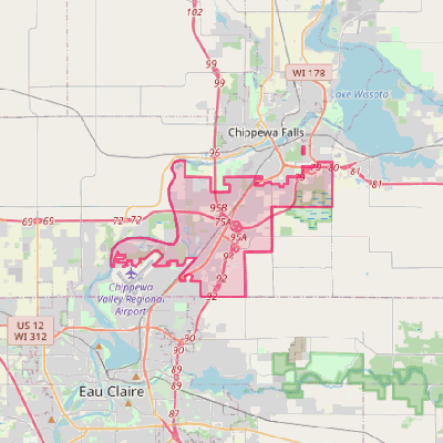 Map of Lake Hallie