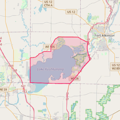 Map of Lake Koshkonong