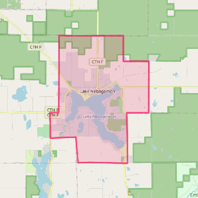 Map of Lake Nebagamon