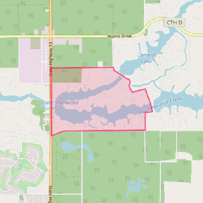 Map of Lake Sherwood