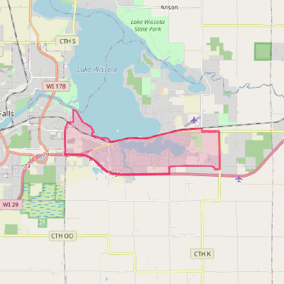 Map of Lake Wissota