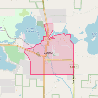 Map of Laona