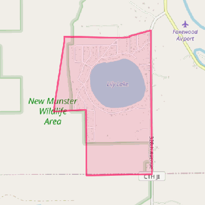 Map of Lily Lake