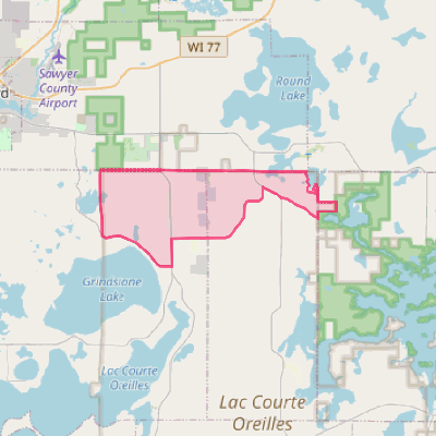 Map of Little Round Lake