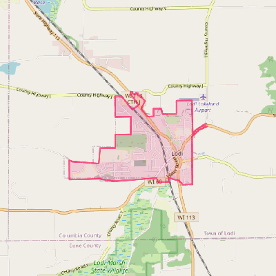 Map of Lodi