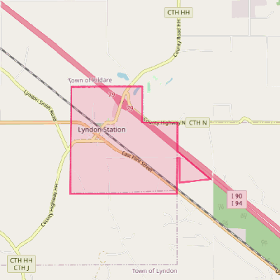 Map of Lyndon Station