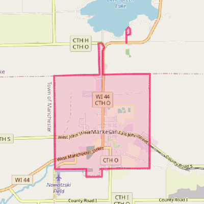 Map of Markesan