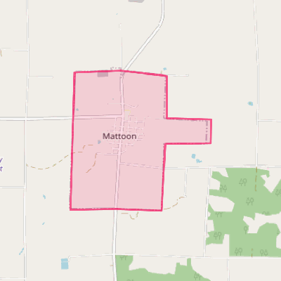 Map of Mattoon