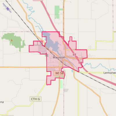 Map of Mauston