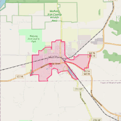 Map of Mazomanie