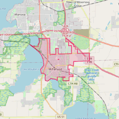 Map of McFarland