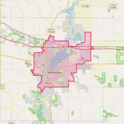 Map of Menomonie