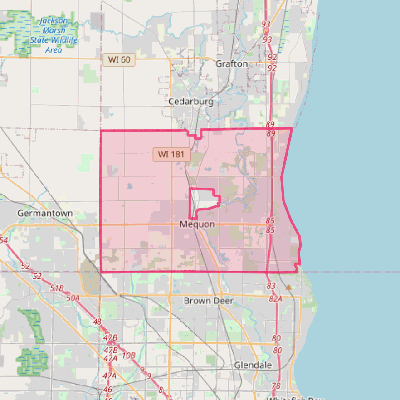 Map of Mequon