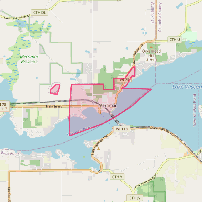 Map of Merrimac