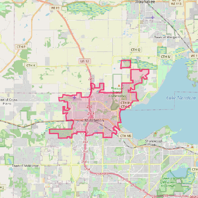 Map of Middleton