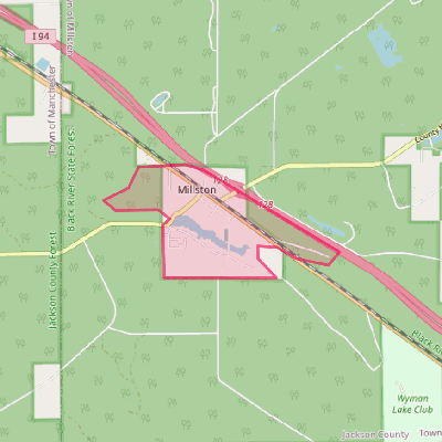 Map of Millston