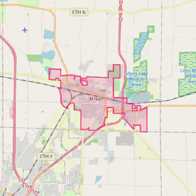 Map of Milton