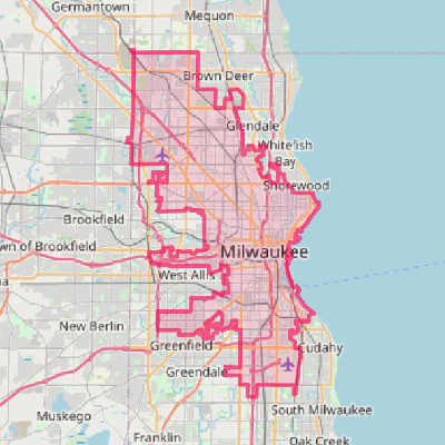 Map of Milwaukee