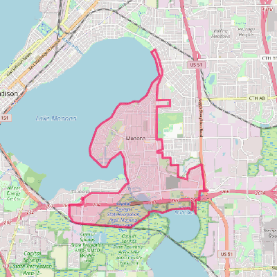 Map of Monona