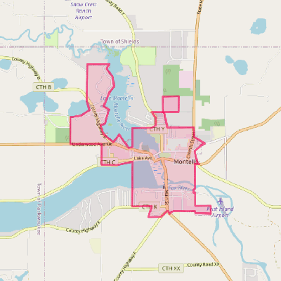 Map of Montello