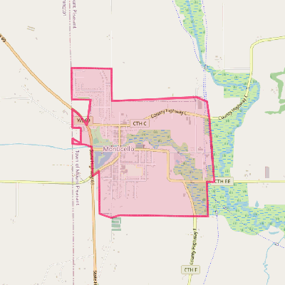 Map of Monticello