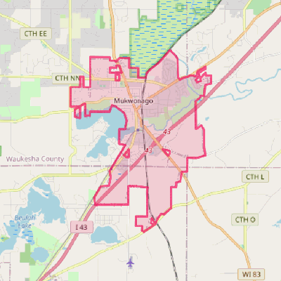 Map of Mukwonago