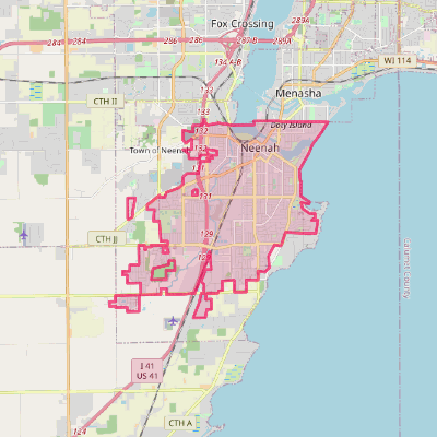 Map of Neenah