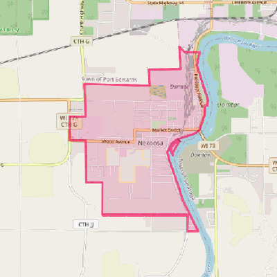 Map of Nekoosa