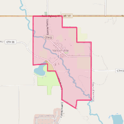 Map of Nelsonville