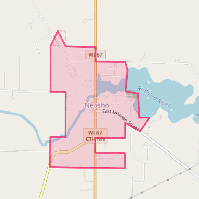 Map of Neosho