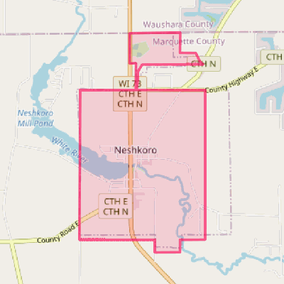 Map of Neshkoro