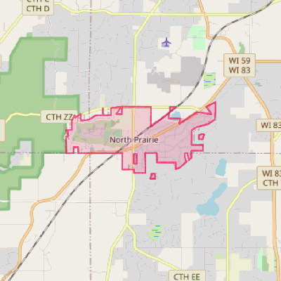 Map of North Prairie