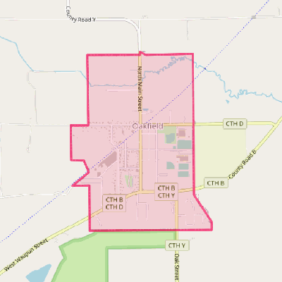 Map of Oakfield