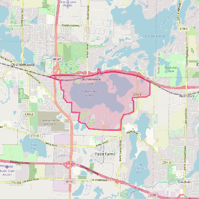 Map of Oconomowoc Lake