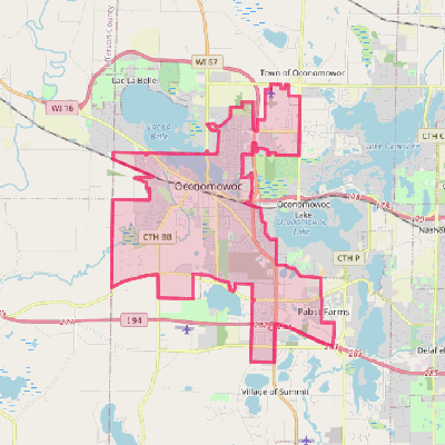 Map of Oconomowoc