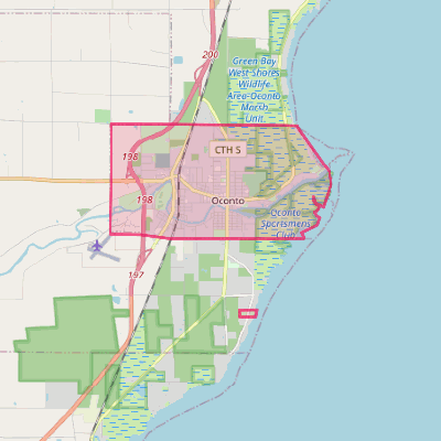 Map of Oconto