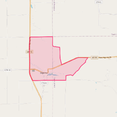 Map of Ogema