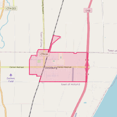 Map of Oostburg