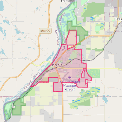 Map of Osceola