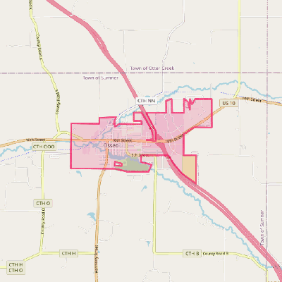 Map of Osseo