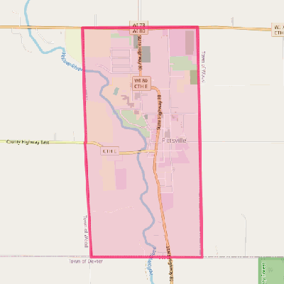 Map of Pittsville