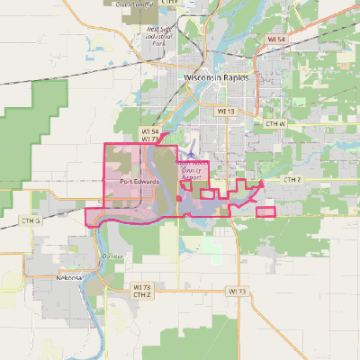 Map of Port Edwards