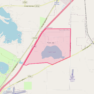 Map of Potter Lake