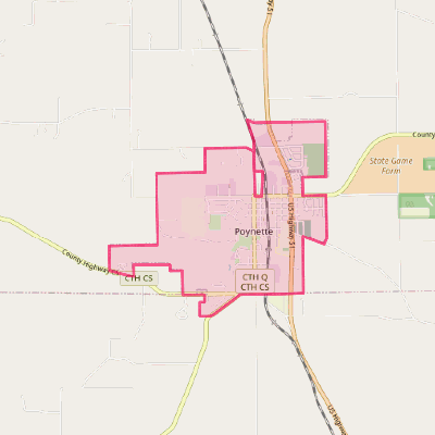 Map of Poynette