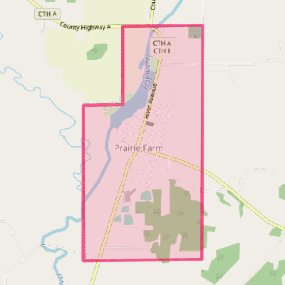 Map of Prairie Farm