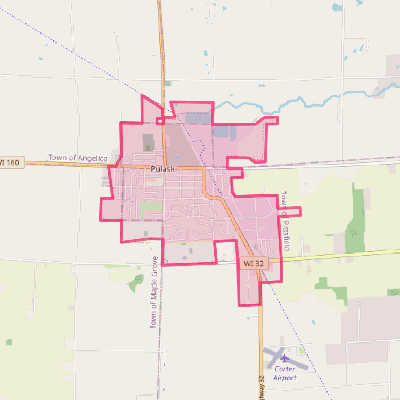 Map of Pulaski