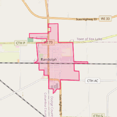 Map of Randolph