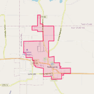 Map of Redgranite