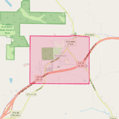 Map of Ridgeway