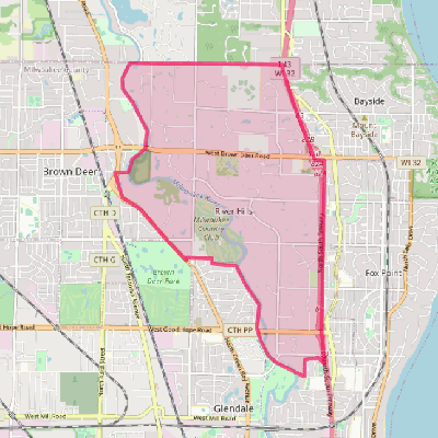 Map of River Hills